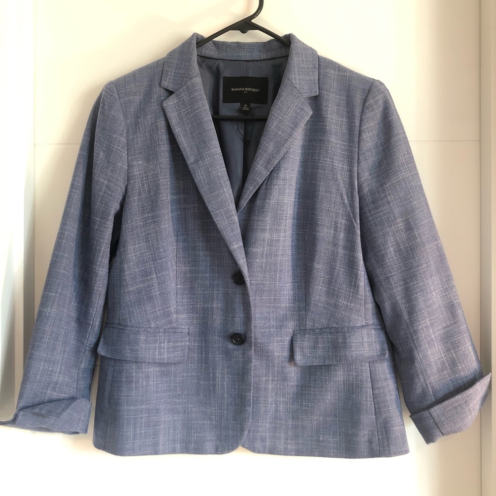 Banana Republic Blue Blazer SZ 10